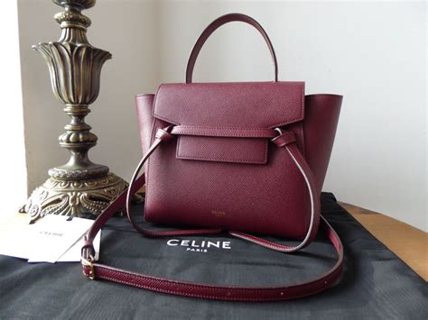 celine belt bag burgundy|Celine.